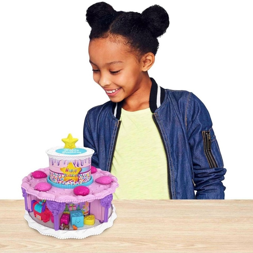 Polly Pocket Birthday Cake Countdown Playset NWT girls activity doll set - Picture 3 of 4